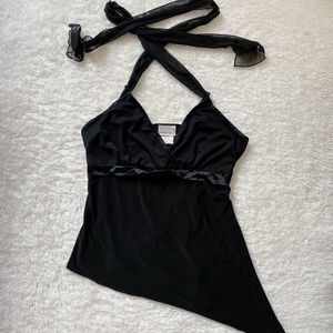 Y2k fairy grunge goth vintage babydoll halter top